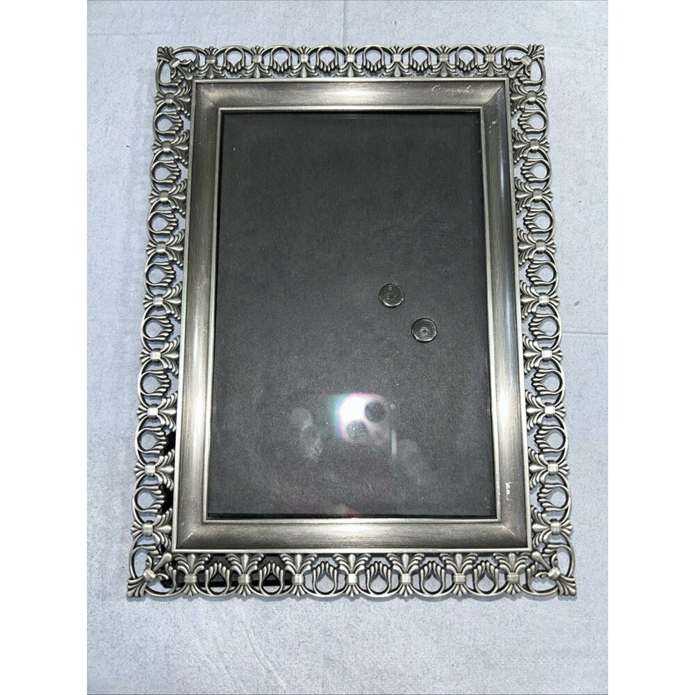 Williamstown Home silver metal filigree open-work picture frame,